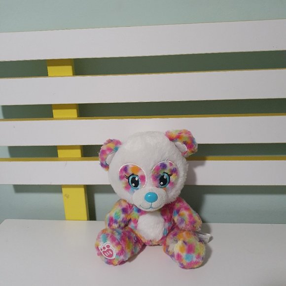Build-A-Bear Other - Build A Bear Mini Rainbow Panda Bear 8" Plush SMALL FRYS